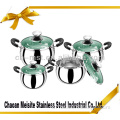 8 pcs Stainless Steel cooking pot set